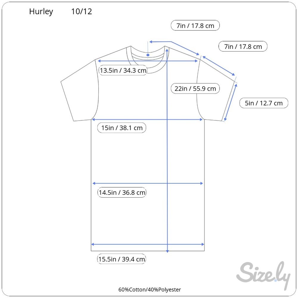 Hurley Boys Graphic T-Shirt Size 10/12 – EST. 1999 Surf Logo - Picture 16 of 16